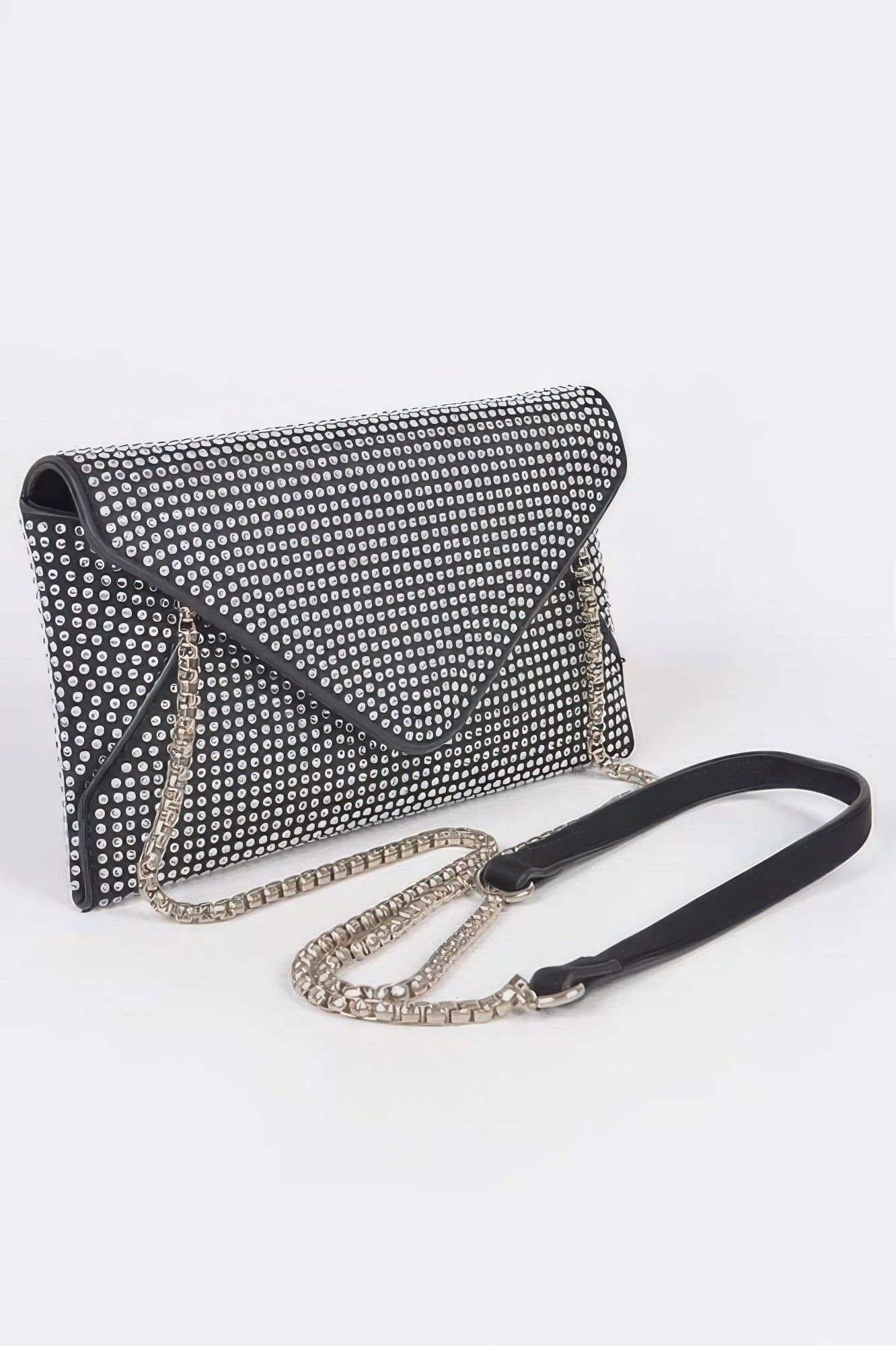 ELEGANT BAG HUDSON Hot Fix Rhinestones Envelope Clutch – BYMANYC ® New York-1