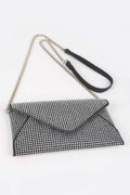 ELEGANT BAG HUDSON Hot Fix Rhinestones Envelope Clutch – BYMANYC ® New York-4