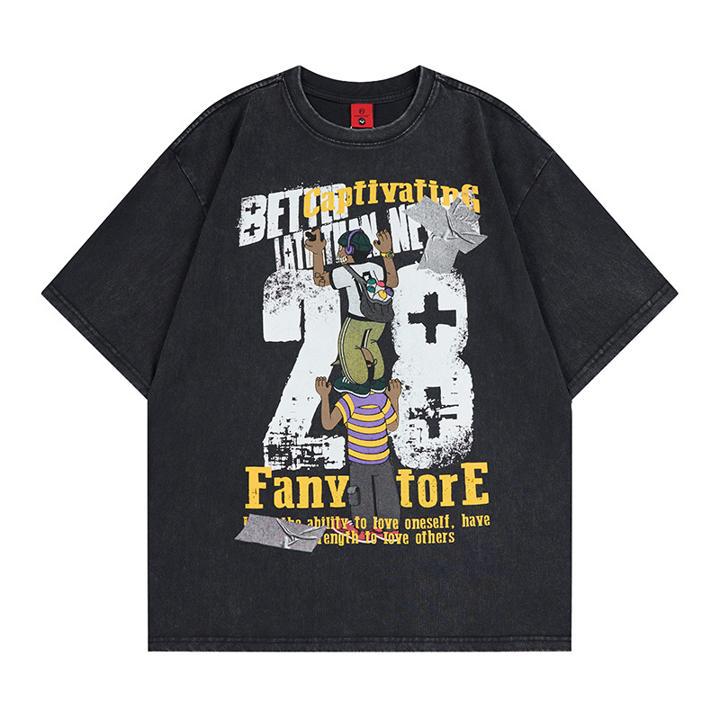 Graffiti short sleeved T-shirt