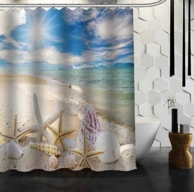 Waterproof Shower Curtain Bathroom Curtain Beach Spa Shower Curtain by eprolo