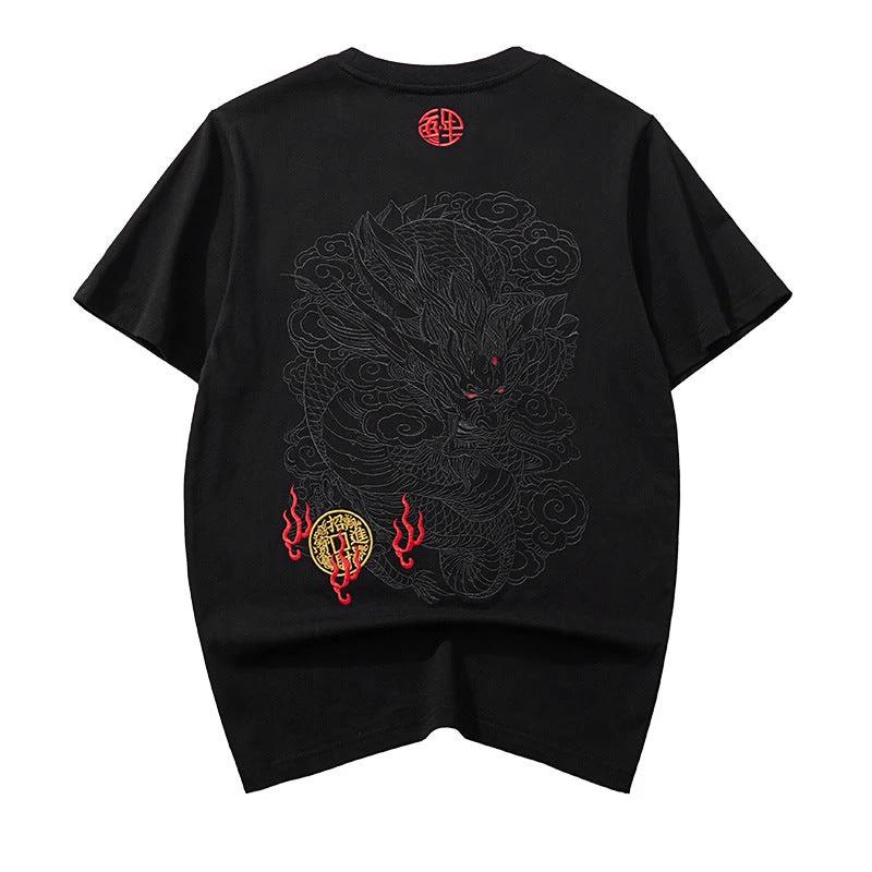 T-shirt Round Neck Pure Cotton Breathable Top For Men's Fashion by eprolo