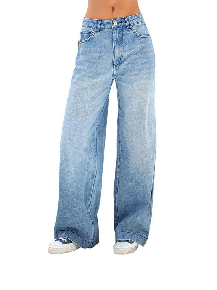 Pantalons en jean amples pour femmes