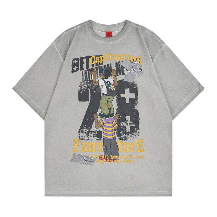 Graffiti short sleeved T-shirt