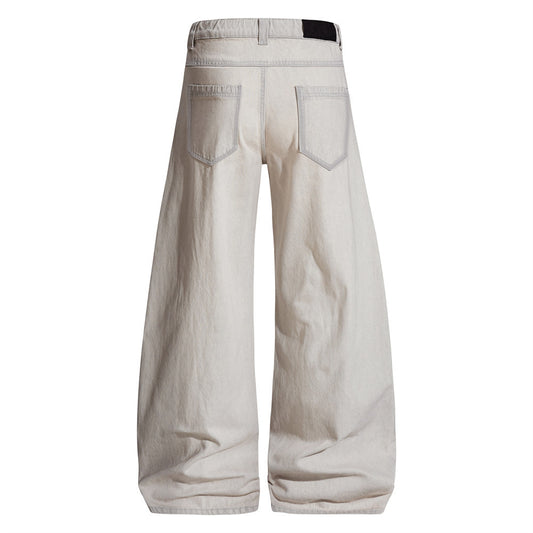 Silhouette denim floor pants