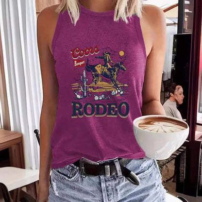 Haut sans manches en jean western