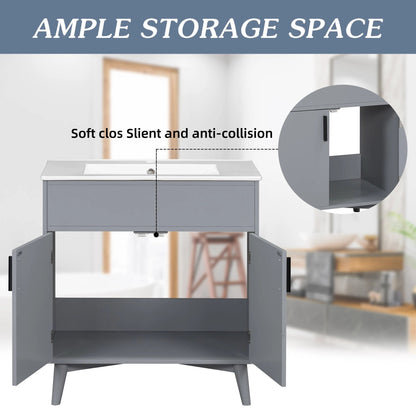 Bathroom vanity Set with Sink, Combo Cabinet, Bathroom Storage Cabinet by eprolo