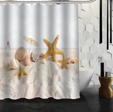 Waterproof Shower Curtain Bathroom Curtain Beach Spa Shower Curtain by eprolo