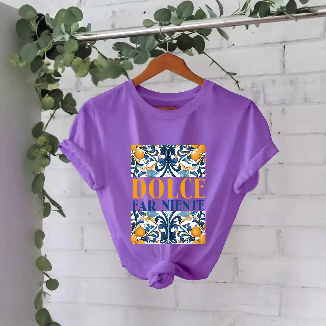 Pattern printed T-shirt