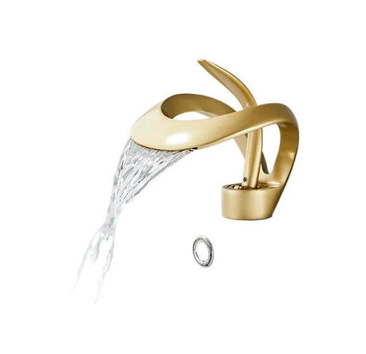 Creative basin waterfall faucet basin faucet basin faucet hot and cold table basin faucet by eprolo