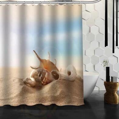 Waterproof Shower Curtain Bathroom Curtain Beach Spa Shower Curtain by eprolo