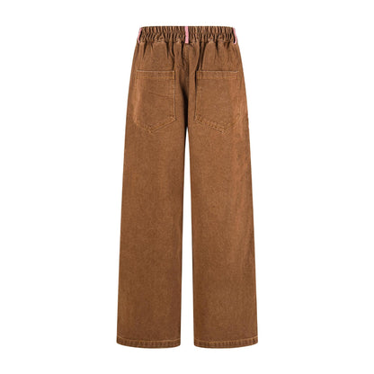 Jeans bordados Maillard Puppy Patch