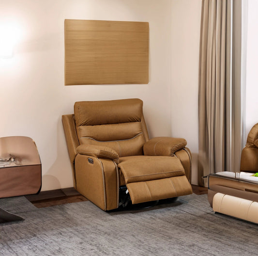 Liyasi Dual OKIN Motor Rocking and 240 Degree Swivel Single Sofa Seat recliner Chair Infinite Position by eprolo