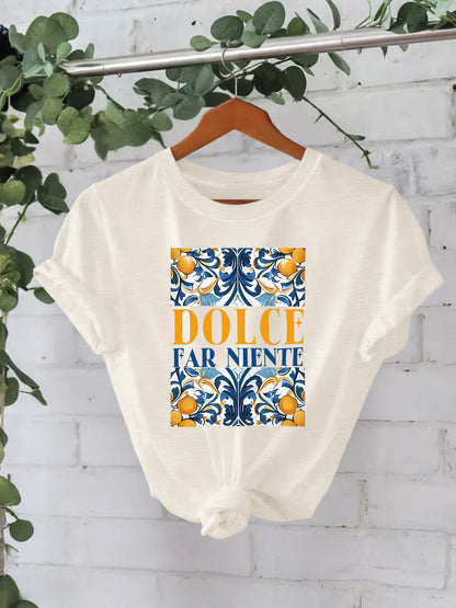 T-shirt DOLCE print
