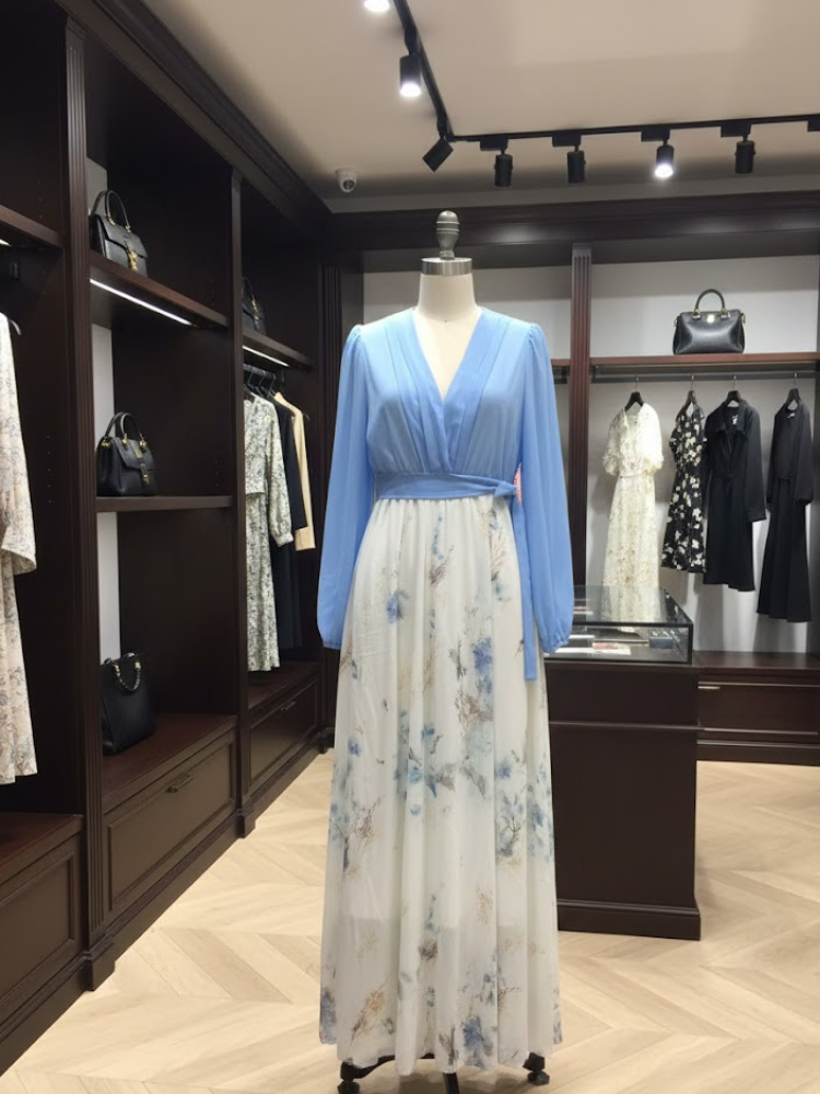 Floral Azure Maxi • GARDEN BREEZE New Collection BYMANYC ® New York-1