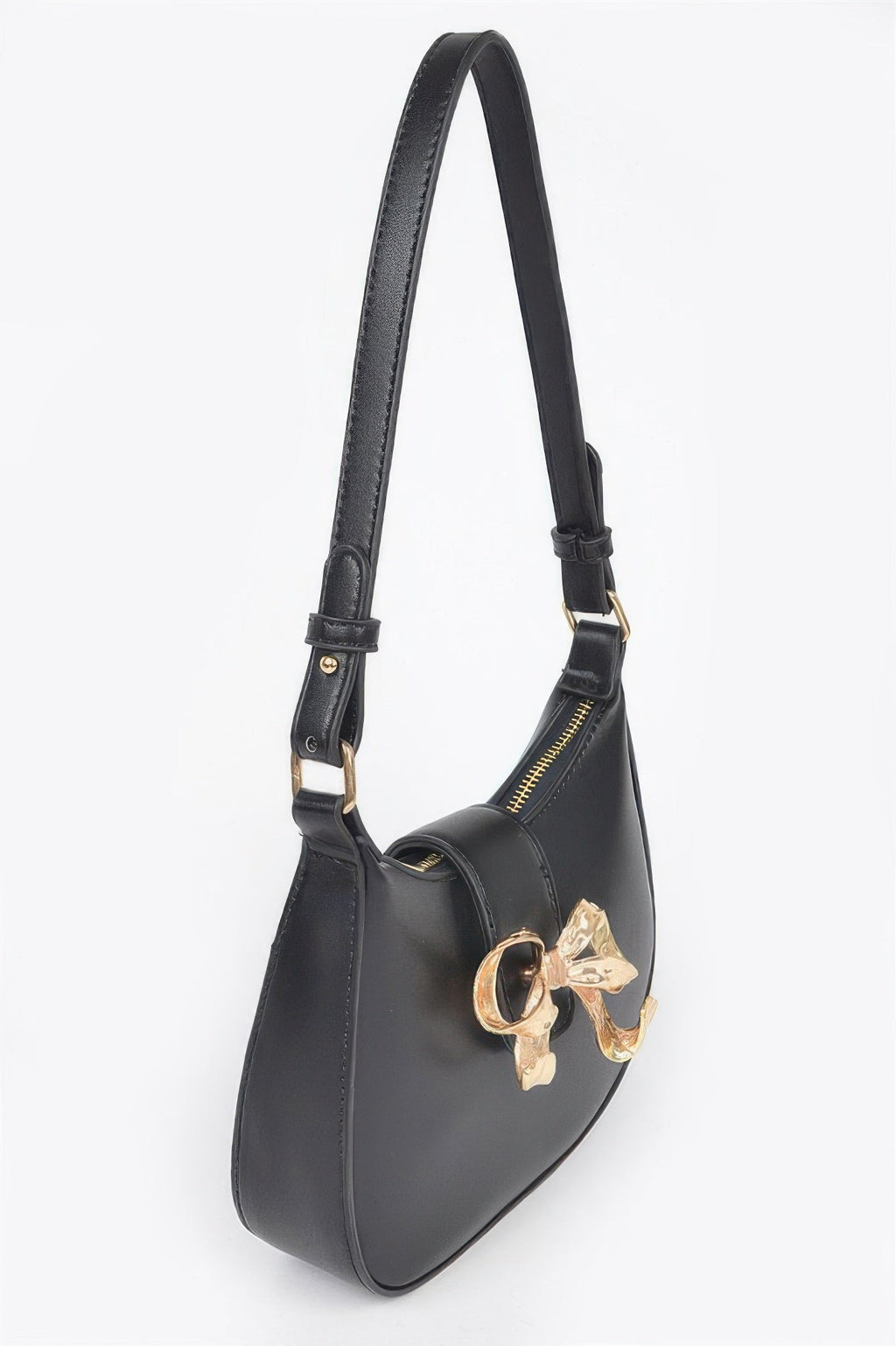 HANDBAG NOLITA Vegan Leather Small Hobo Metal Ribbon – BYMANYC ® New York-1