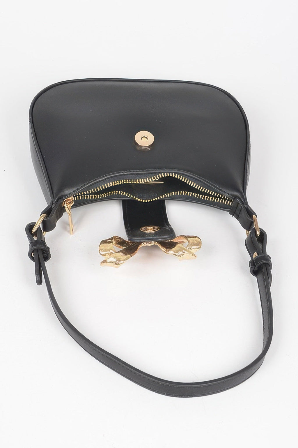 HANDBAG NOLITA Vegan Leather Small Hobo Metal Ribbon – BYMANYC ® New York-4