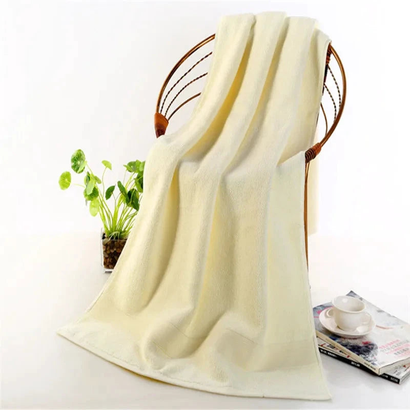 Egyptian Cotton beach towel Terry Bath Towels bathroom 70*140cm 650g Thick Luxury Solid for SPA Bathroom Bath Towels for Adults by eprolo