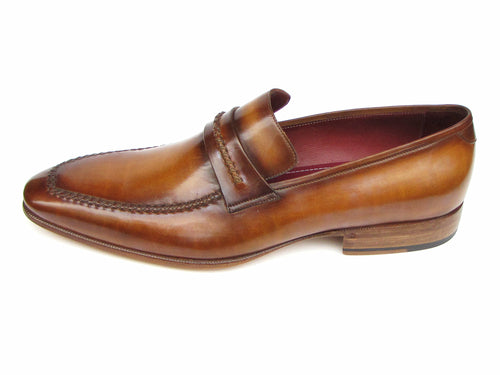 Paul Parkman Men's Loafer Brown Leather Shoes