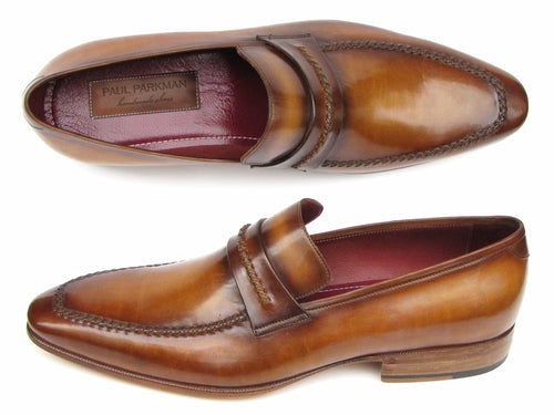 Paul Parkman Men's Loafer Brown Leather Shoes