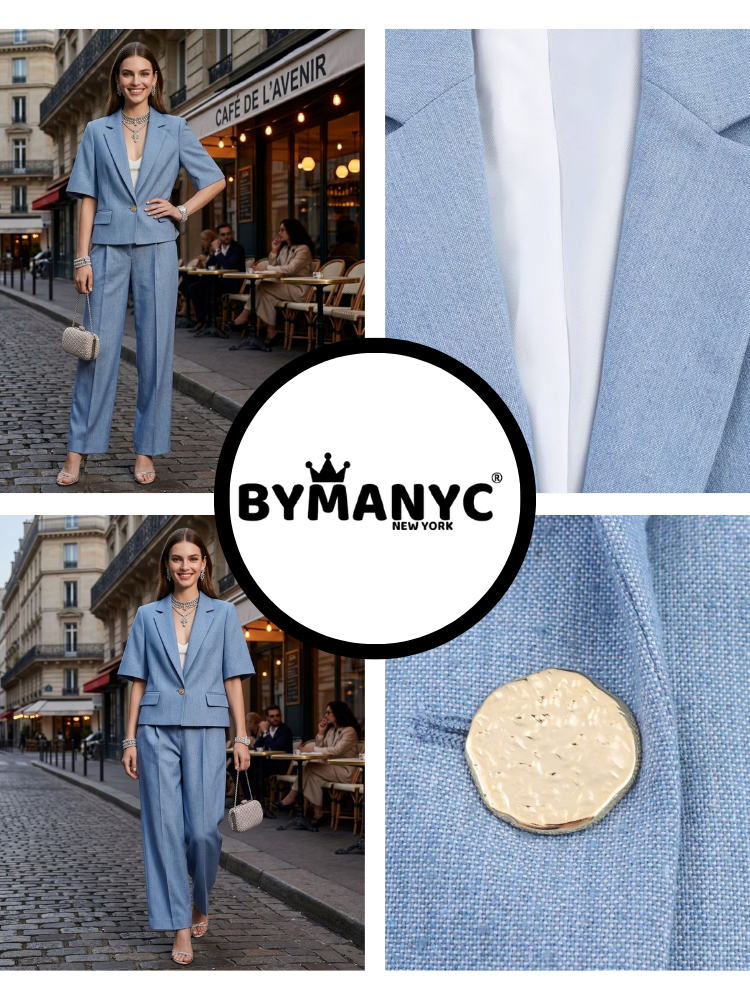 Jacket & Pants Set Women's ARC DE TRIOMPHE New Collection PARIS LE MARAIS BYMANYC ® New York-1
