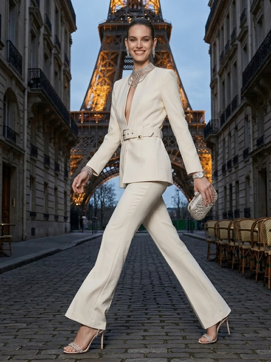 Jacket & Pants Set Women's AVENUE VICTOR HUGO New Collection PARIS LE MARAIS BYMANYC ® New York-0