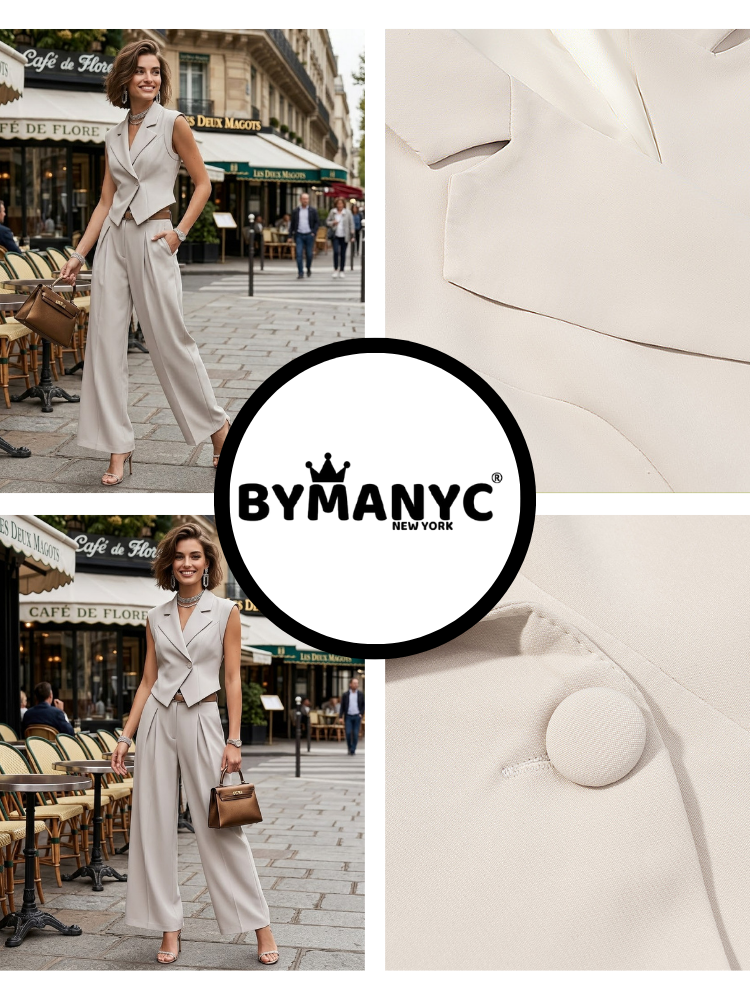 Jacket & Pants Set Women's JARDIN DES PLANTES New Collection PARIS LE MARAIS BYMANYC ® New York-2