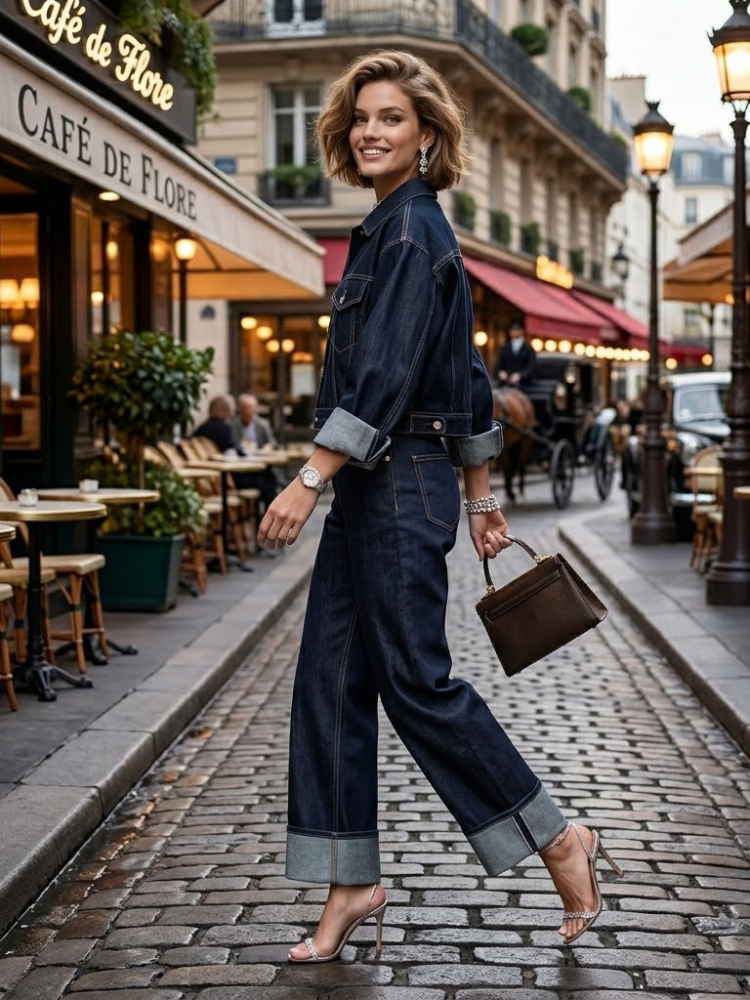 Jacket & Pants Set Women's RUE DE RIVOLI New Collection PARIS LE MARAIS BYMANYC ® New York-0