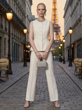 Jacket & Pants Set Women's TROCADÉRO GOLD New Collection PARIS LE MARAIS BYMANYC ® New York-0