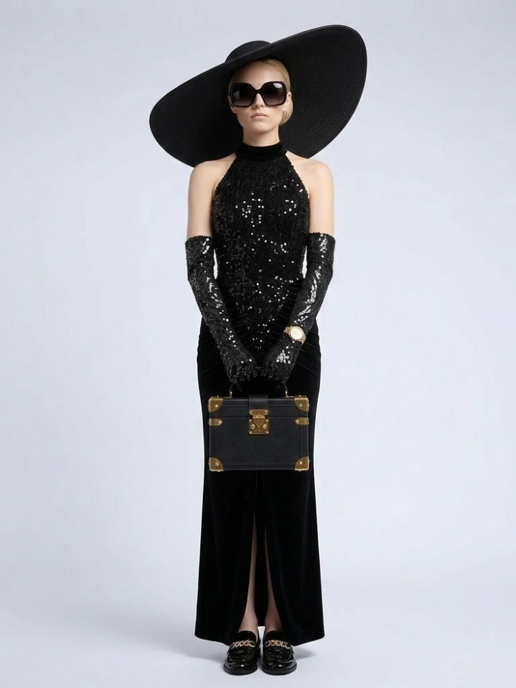 MADISON Women's Black Gown Prêt-à-Porter BYMANYC ® New York-1