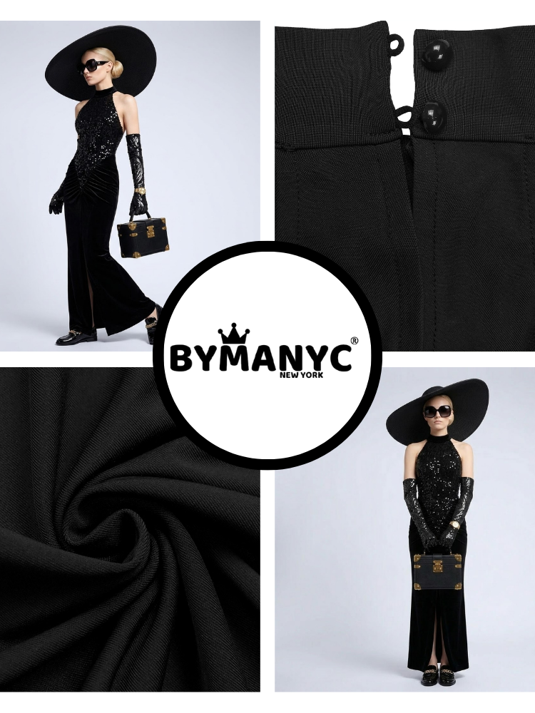 MADISON Women's Black Gown Prêt-à-Porter BYMANYC ® New York-2