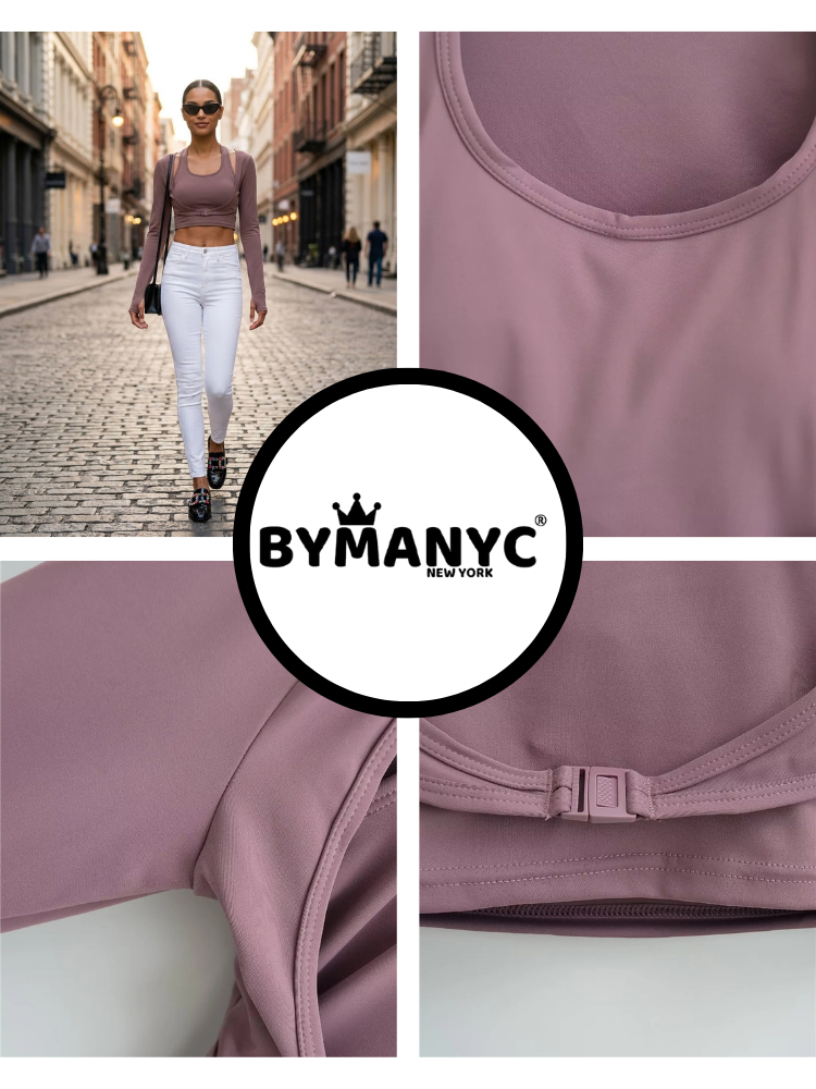 Mauve CENTRAL PARK Sports Top Prêt-à-Porter BYMANYC ® New York-3