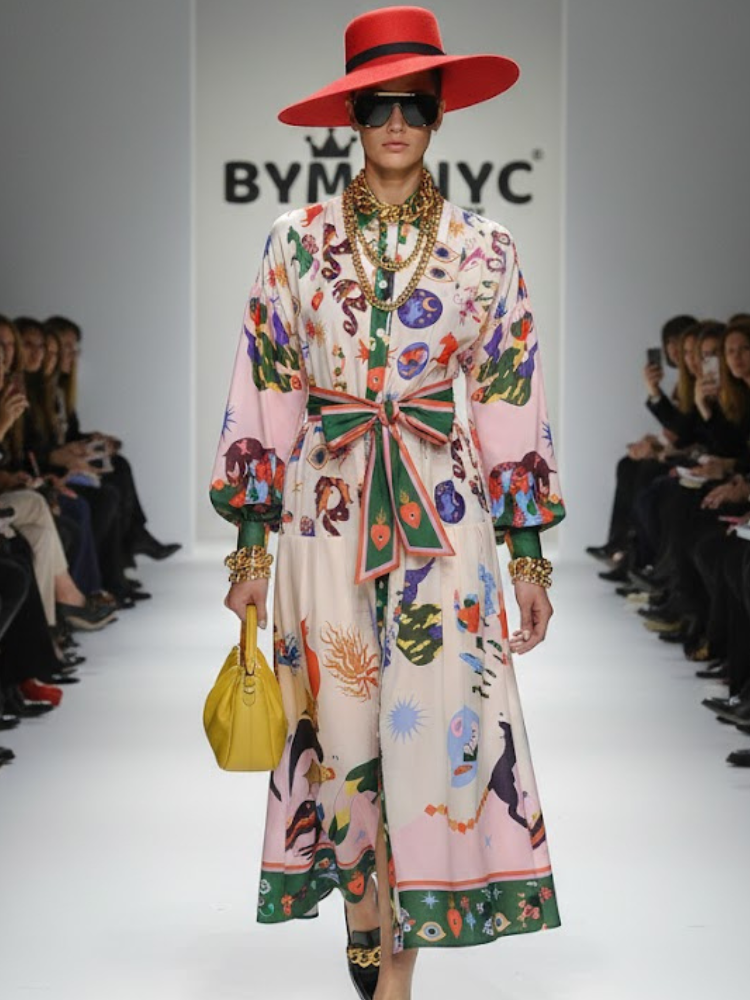 Maxi Dress New Collection BYMANYC ® New York • Dreamlike Artistic Print-0