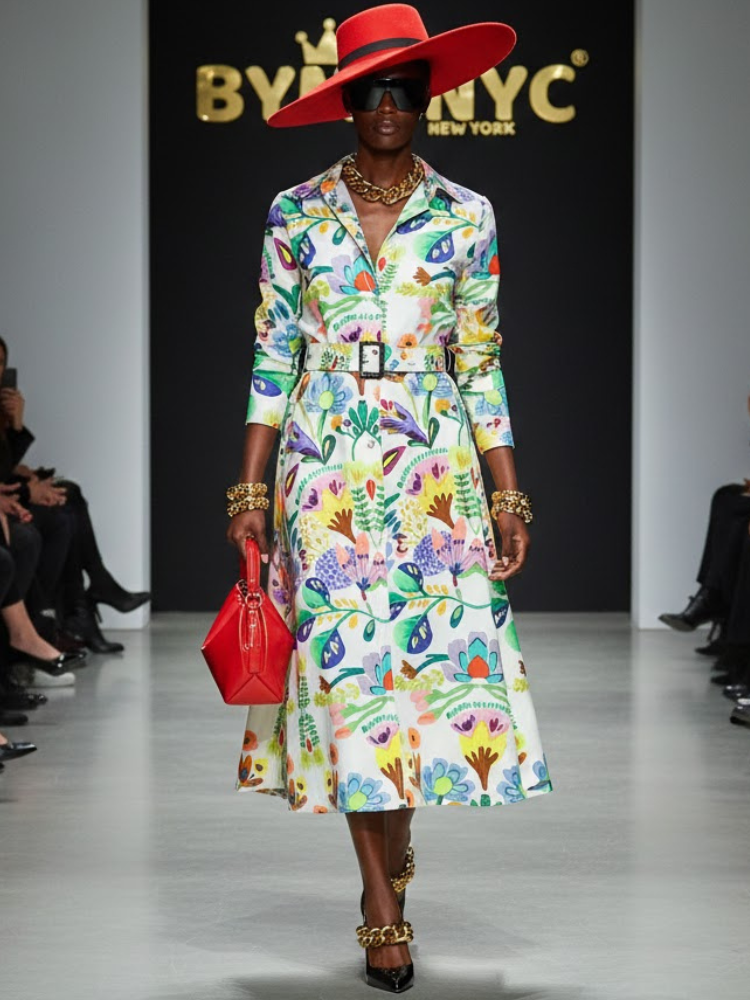 Maxi Dress New Collection BYMANYC ® New York • "Flower Power" Multicolor-0