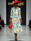 Maxi Dress New Collection BYMANYC ® New York • "Flower Power" Multicolor-0