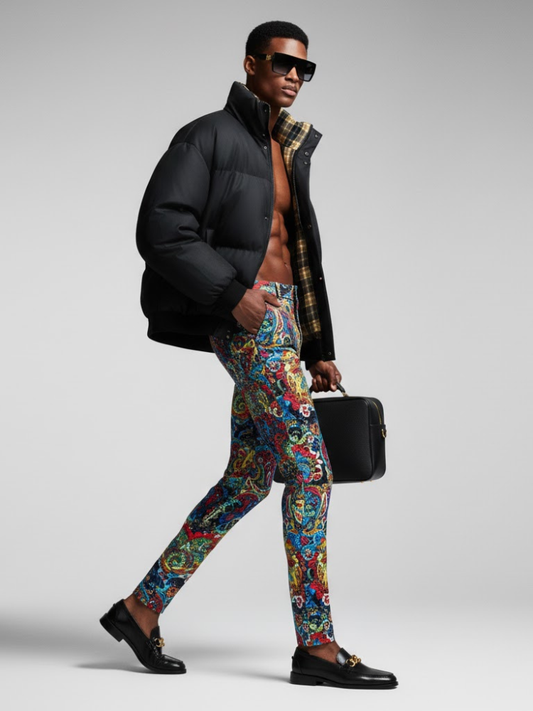 Men's Puffer Jacket HARLEM NYFW New Colecction BYMANYC ® New York-0