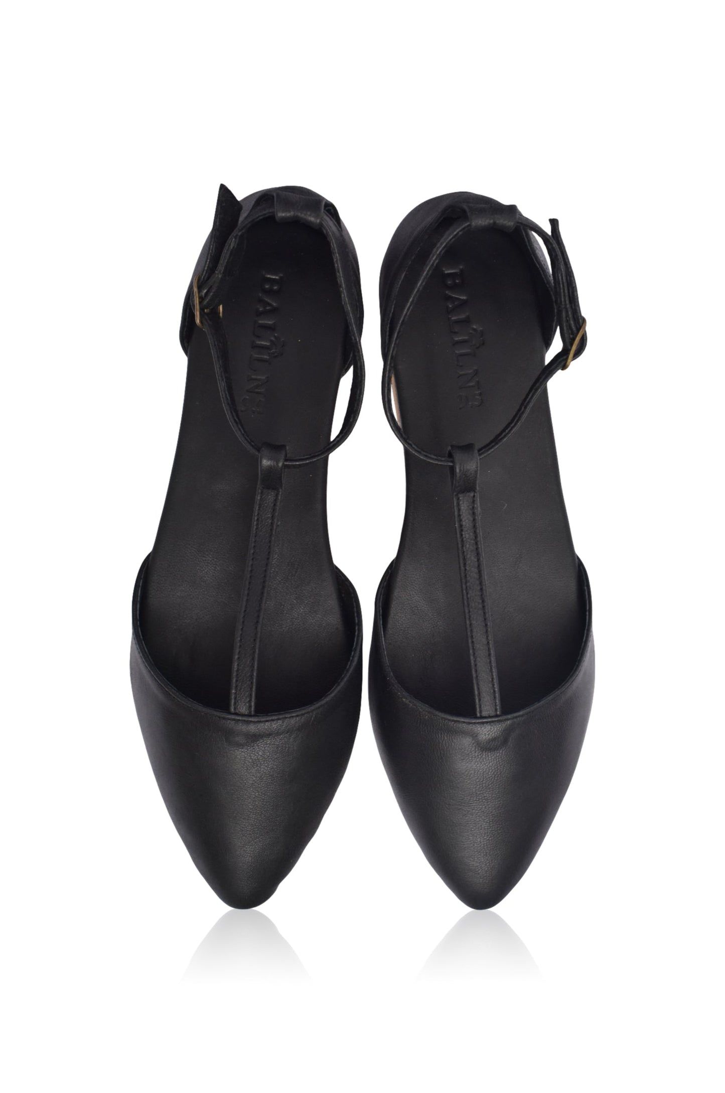 Paula Pointy Leather Flats-4