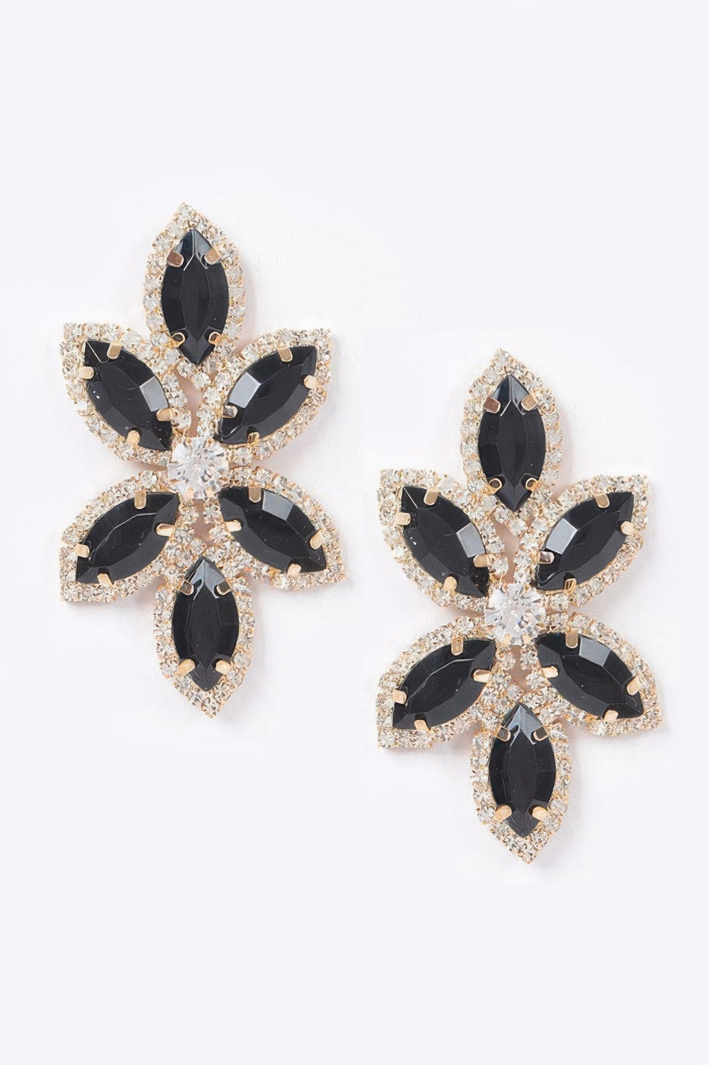 Radiant Layered Rhinestone Earrings | BYMANYC ® New York Style-0