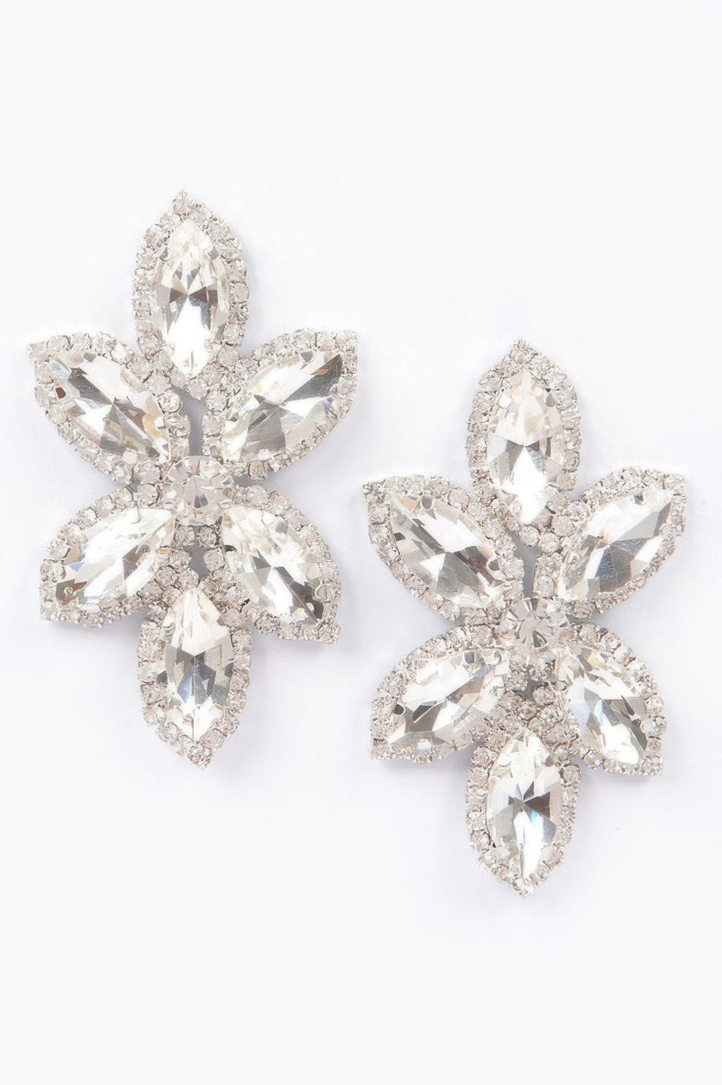 Radiant Layered Rhinestone Earrings | BYMANYC ® New York Style-2
