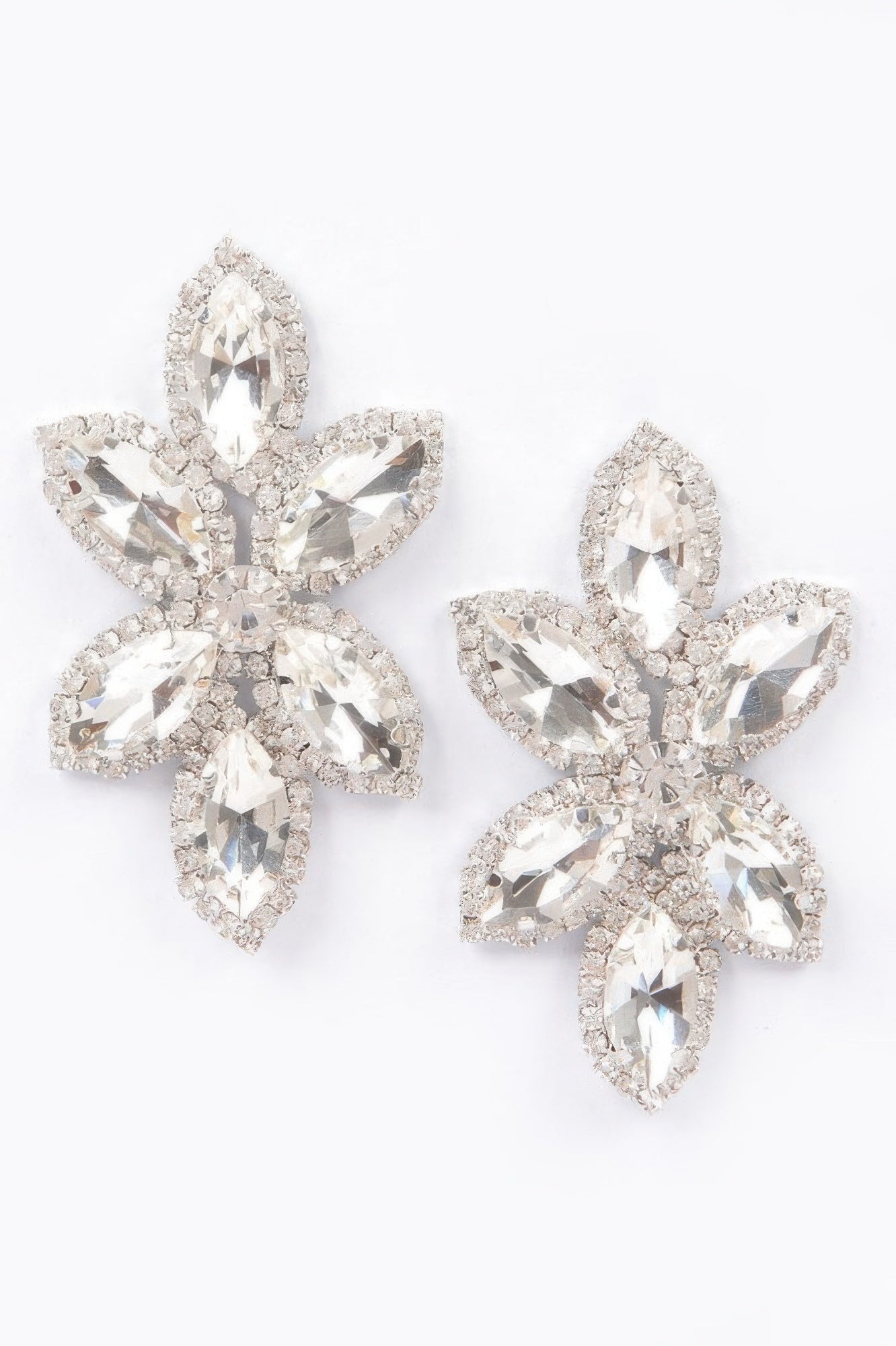Radiant Layered Rhinestone Earrings | BYMANYC ® New York Style-2