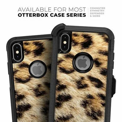 Real Cheetah Print iPhone OtterBox Case Skin Kit, two skins by PrimeCanada.Store