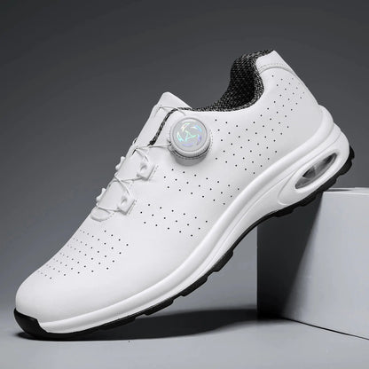 Simple Nen's casual shoe, white perforated upper with breathable lining and air-cushioned sole.