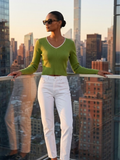 SOHO Women's Pistachio Green Knit Sweater Prêt-à-Porter BYMANYC ® New York-0