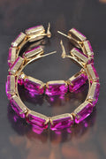 ST. MARKS Multicolor Stone Hoop Earrings: NYFW BYMANYC ® New York-0