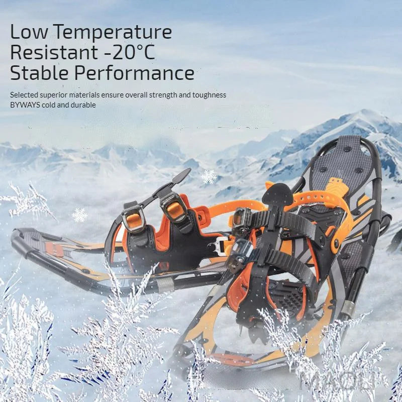 Raquettes à neige en aluminium antidérapantes