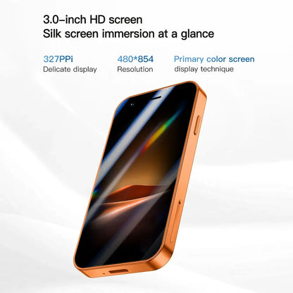 SOYES A17 mini Android 8.1 smartphone in orange with 3.0-inch display, 2GB RAM, 16GB ROM, dual SIM
