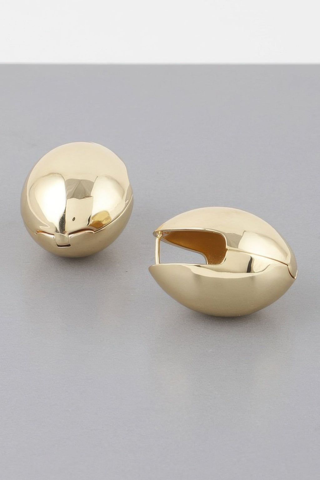 TRIBECA Empty Shell Clasp Earrings: NYFW BYMANYC ® New York-2
