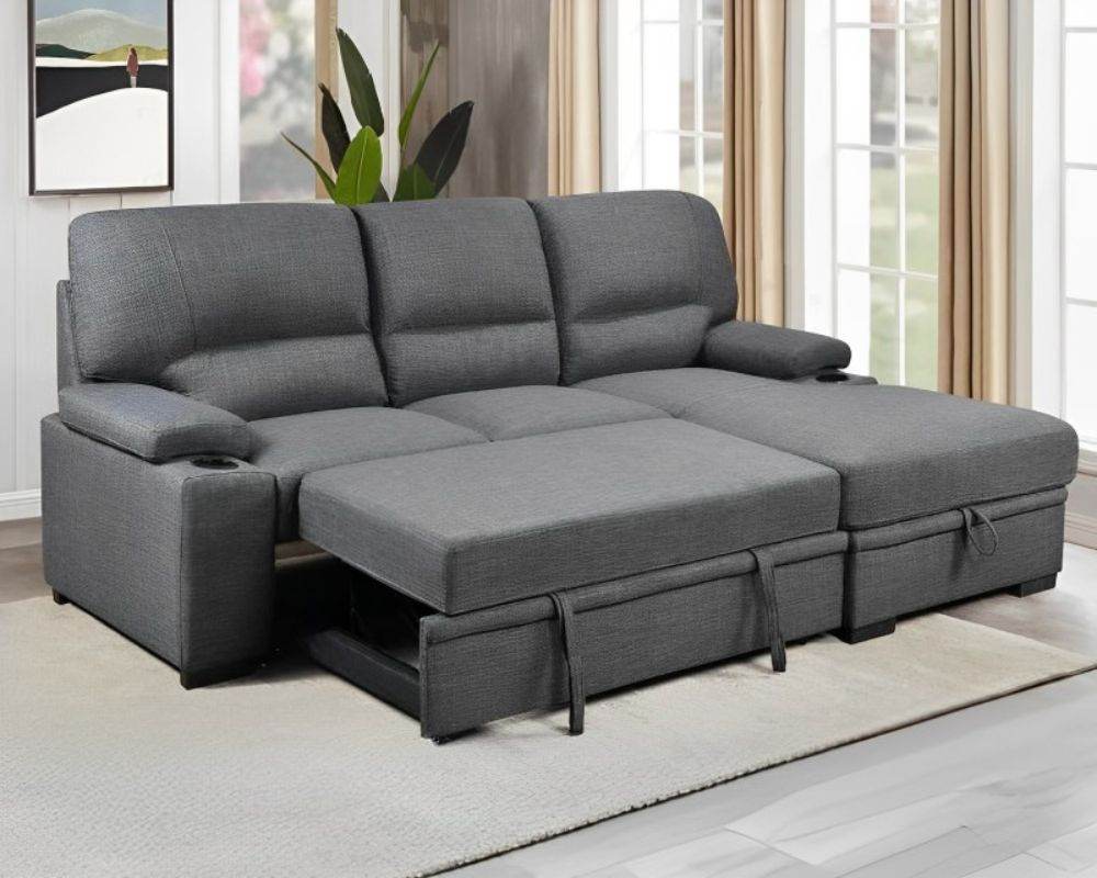 Porter Sleeper Sectional with Cup Holders-4
