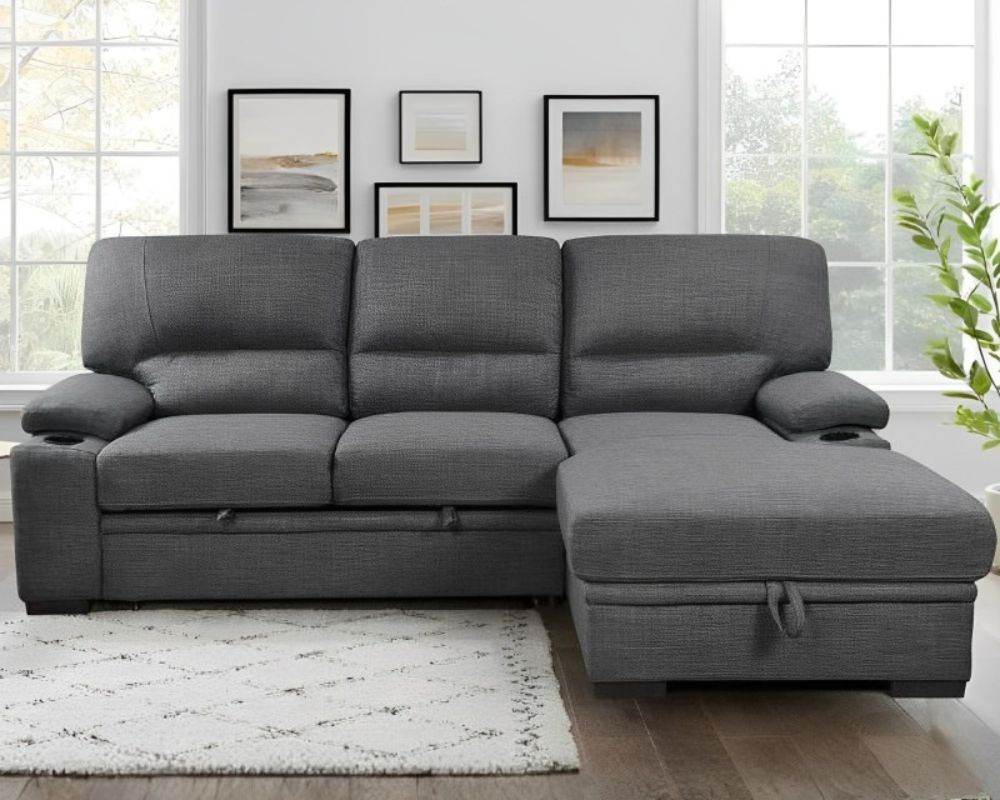 Porter Sleeper Sectional with Cup Holders-3