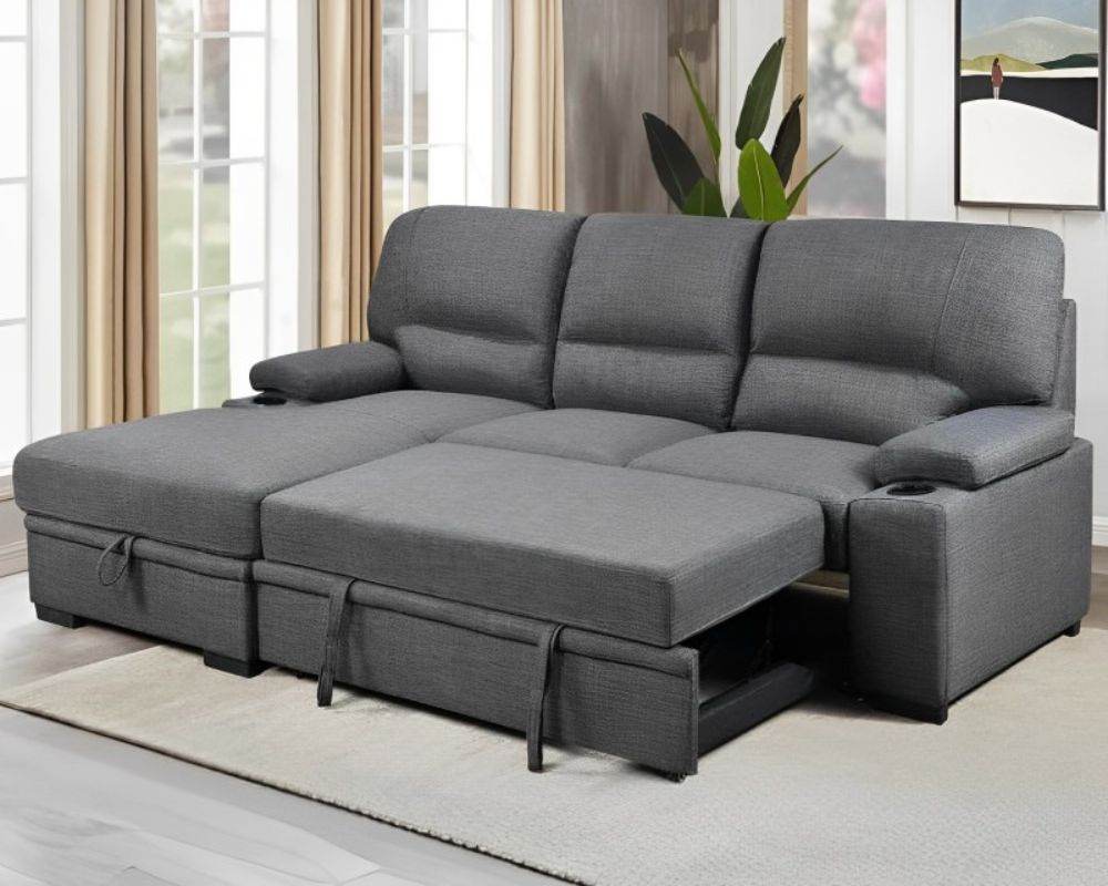 Porter Sleeper Sectional with Cup Holders-2