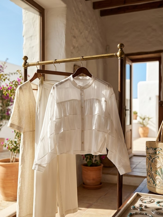 WOMEN'S BLOUSE CHELSEA New Collection IBIZA Summer – BYMANYC ® New York-1
